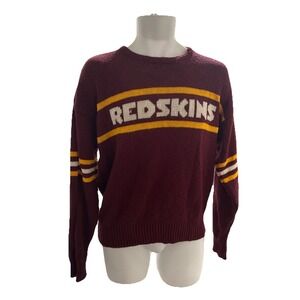 Vintage 80s Washington Redskins Cliff Engle Knit Sweater NFL Mens Large USA Made